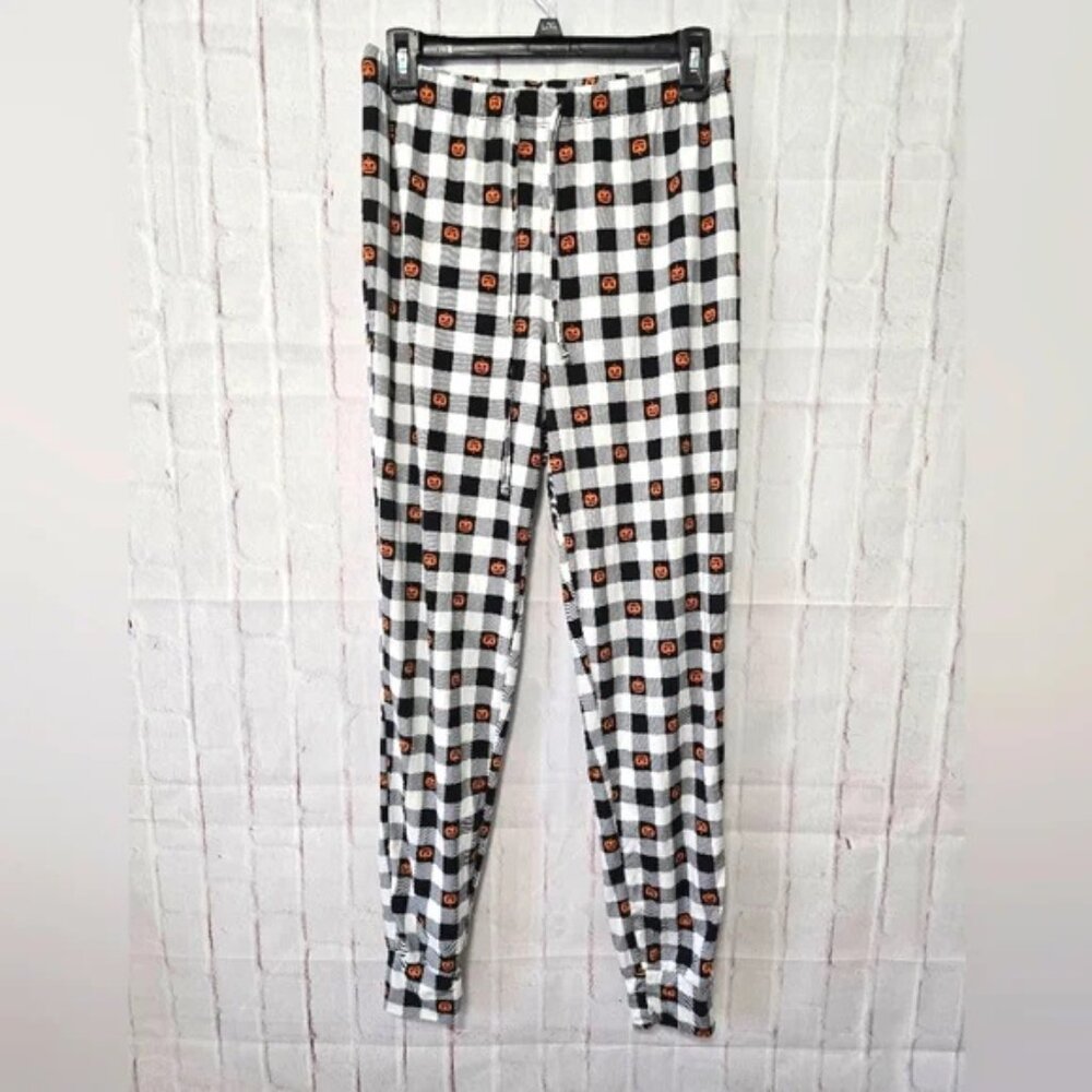 Buffalo plaid Halloween pumpkin buttery soft Leggings